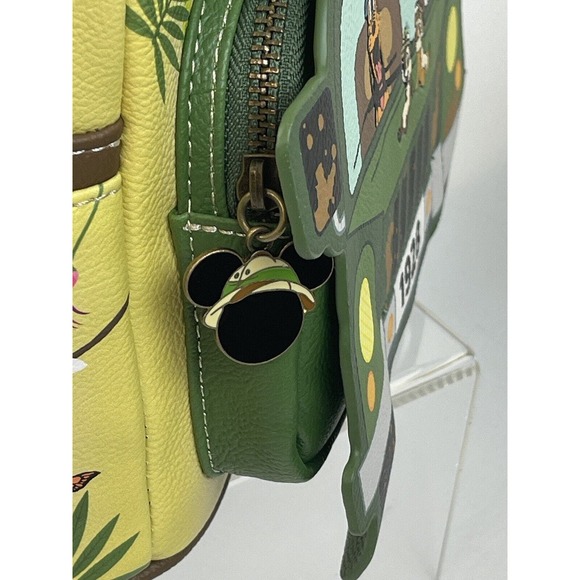 Loungefly Disney Mickey & Friends Jungle Mini Backpack Glow In The Dark Bag NEW! - Picture 6 of 16